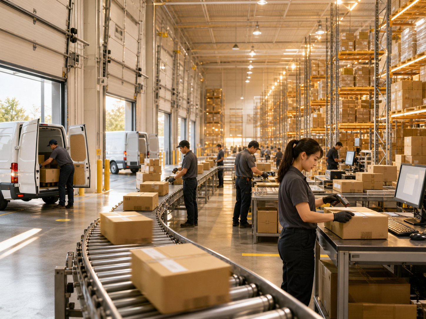 Round the clock warehouse operations